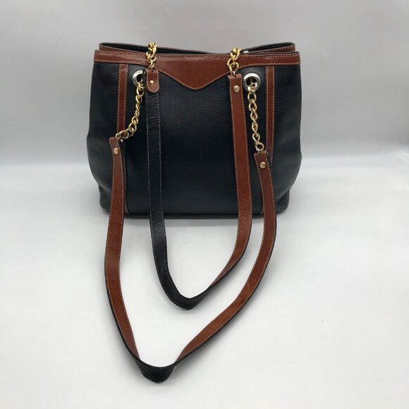 Bally Black And Brown Leather Vintage Woven Tote Bag - Picture 2 of 11